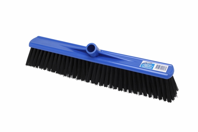 Edco Platform Broom Head 400mm Med Fill Blue W/Adaptor